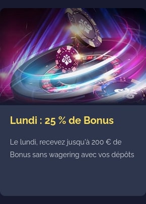 Lundi bonus au Montecrypto casino
